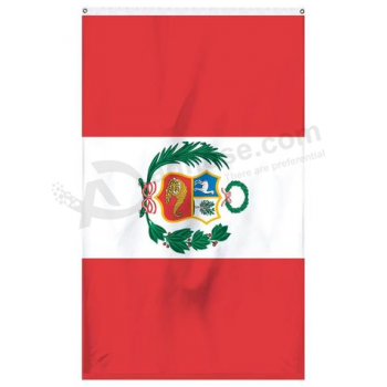폴리 에스테 물자를 가진 도매 페루 기치 깃발