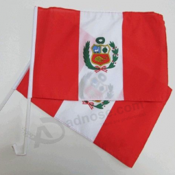 Mini Peru Flagge für Autofenster Peru Autofahne