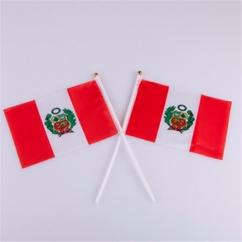 bandera de mano peru bandera de perú personalizada
