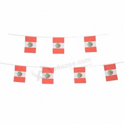 10 piedi bandiera bandiera stringa bandiera Perù bandiera