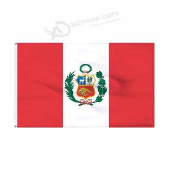 Hochwertige Peru Polyester Nationalflagge