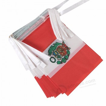 Peru String Flag Sports Football Club Decoration Peru Bunting Flag