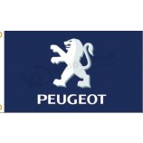 große peugeot nylon flagge 3 'x 5'