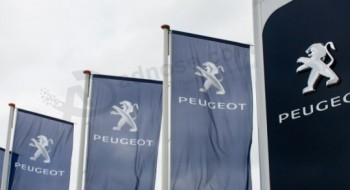 Fournisseur de drapeau en gros personnalisé de haute qualité drapeau peugeot