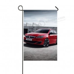 donggan garten flagge peugeot 308 GTI Red seitenansicht 12x18 zoll (ohne fahnenmast)