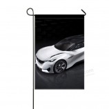 donggan tuinvlag peugeot fractal concept Bovenaanzicht 12x18 inch (zonder vlaggenmast)