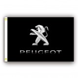 2019 peugeot flags banner 3x5ft-90x150cm 100% polyester, leinwand kopf mit metallöse, sowohl drinnen als auch draußen verwendet