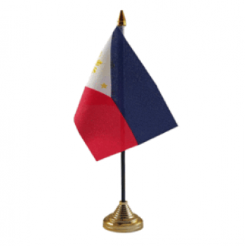 bandera de escritorio de bandera de mesa de mini filipinas personalizada