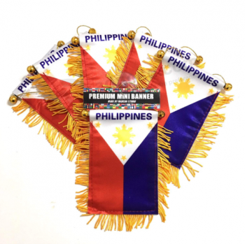 Filipinas filipino automóvil espejo bandera colgante banderín