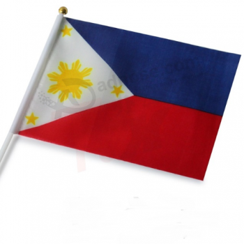 Заводская цена декоративные Филиппины рука маленький флаг на заказ