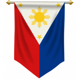 hochwertige polyester wandbehang philippinen national banner