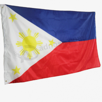 печатный баннер страны Филиппины национальный флаг Филиппин