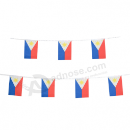Philippines Bunting Flag Custom Polyester Philippines String Flag