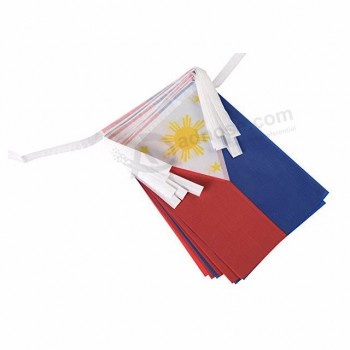 Polyester Philippines Bunting Banner pour événement en plein air