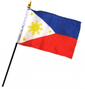 filipinas mão pequena bandeira pequena filipinas vara bandeira