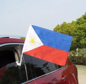 Digital Printed Custom Polyester Philippines Car Window Flags