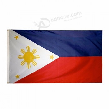 90cm x 150cm Custom Polyester Digital Sublimation Outdoor Philippines Flags