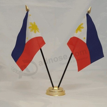 Conjuntos de soporte de asta de bandera de mesa de venta caliente de filipinas