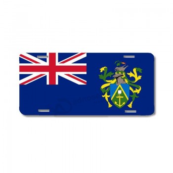 browninnovativemedia ilhas pitcairn bandeira do mundo placa de metal placa de etiqueta do carro