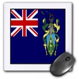 3drose florene wereld vlag knoppen - foto van pitcairn eilanden vlag knop - mousepad