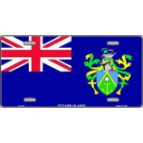 Pitcairn Islands Flag Metal Novelty License Plate LP-4127