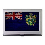 pitcairn eilanden vlag bakstenen muur ontwerp visitekaartje houder