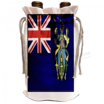 3dRose Florene World Flag Buttons - Photo Of Pitcairn Islands Flag Button - Wine Bag (wbg_98473_1)