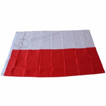tecido de poliéster de alta qualidade bandeira nacional da polônia
