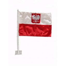 Polyester Mini Polen Adler Flagge für Autofenster
