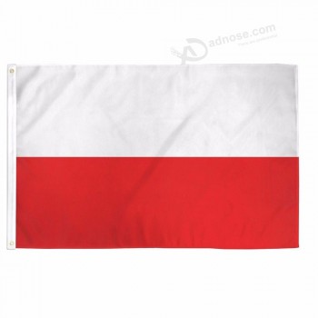 полиэстер ткань польша национальный кантри баннер польский флаг