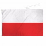 Polyester Fabric Poland National Country Banner Polish Flag