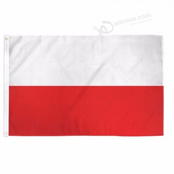 polyester fabric poland national country banner polish flag