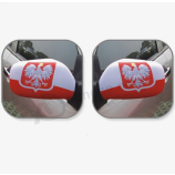 promotional Poland Car Wing Mirror Cover Flag
