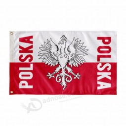 Polyester Fabric National Country Flag of Poland