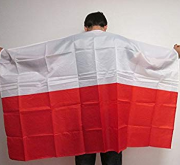 Polyester Polish Poland Body Cape Flag for Fan