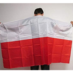 polyester polish poland body cape flag for Fan