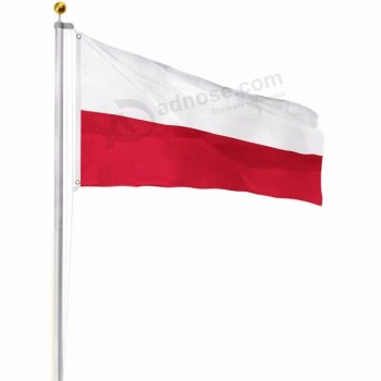 90x150cm heiße Verkaufs-Polyester-Polen-Landesflagge