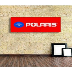 polaris logo banner vinyl, garagebord, kantoor of showroom met hoge kwaliteit