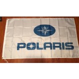 POLARIS Flag Banner white logo 3X5FT ATV Off Road 4 Wheeler Jet Ski Boat