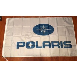Polaris Flagge Banner weißes Logo 3x5ft ATV OFF Road 4 Wheeler JET SKI Boot Spur
