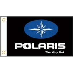 Drapeau personnalisé Bannière de moto POLARIS Drapeau de moto 3x5ft Polyester