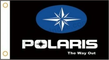 Drapeau personnalisé Bannière de moto POLARIS Drapeau de moto 3x5ft Polyester
