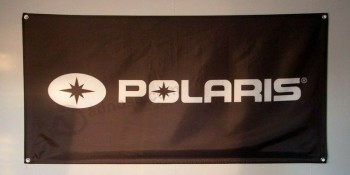 polaris wall banner flag for garage, man cave etc 4x2', 60x120 cm