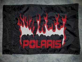 polaris vlammen ATV vlag. ook geweldig voor jeeps, trikes, UTV's, fietsen