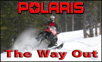 Polaris Banner Sign Flag Snowmobile Garage Trailer High Quality