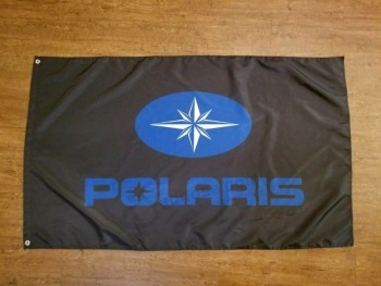 Полярис черный флаг баннер 3x5ft рейнджер рогатка RZR ATV OFF дорожное транспортное средство