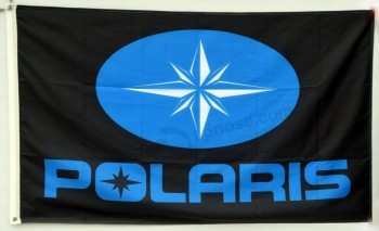 Polaris Flag Banner 3x5ft ATV Off Road Jet Ski Noir