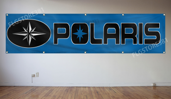 Polaris Banner Flag 2x8Ft Véhicule Tout-terrain Racing Wheeler Jet Ski Garage shop