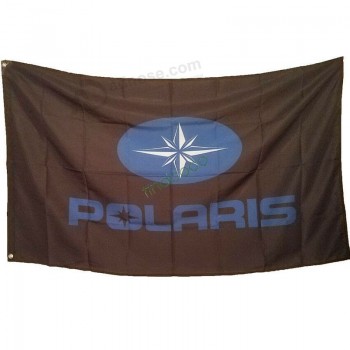 Décor publicitaire Bannière de voiture Drapeau Polaris Racing Team Drapeau 3x5FT Intérieur Extérieur