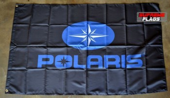 Polaris Flagge Banner 3 x 5 ft ATV Off Road Jet Ski Garage Wand schwarz